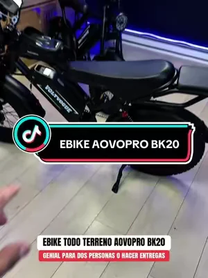 Aprovecha la oferta en esta temporada de la versión todo terreno de EBikes de Aovopro bk20 #ebike #DealsforYouDays #tiktokshopcreatorpicks #SummerVibes #SummerWins 