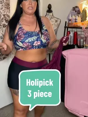 Sun, sand, and a swimsuit that actually makes you feel amazing 💚🌴 This 3-piece tankini set is the perfect blend of style and confidence, with a flattering fit you’ll reach for all season long. @Holipick-US  #DealsForYouDays #TankiniSet #CurvySwimwear #PlusSizeStyle #BeachVibes