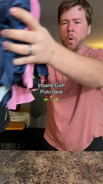 Absolutely insane price for a 3 pack of golf polos #golftok #golfpolo #tiktokshopcreatorpicks #summerturnup #DealsforYouDays 
