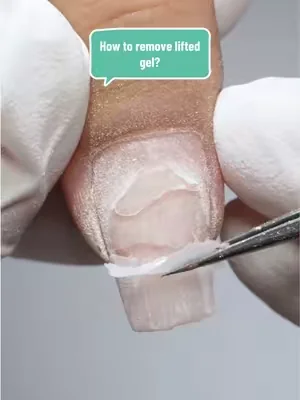 How to remove lifted gel? Follow the steps to remove it safely! 👉🏻Check my shop! #melodysusie #nailtutorial #nailtechcheck #nailtips #nail 