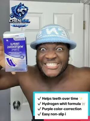 Say goodbye to yellow-looking teeth and hello to a more confident smile! 😍🦷 ✔️ Helps whiten teeth over time ✨ ✔️ Hydrogen peroxide whitening formula 🦷 ✔️ Purple color-correcting technology 💜 ✔️ Easy non-slip strips 👌 ✔️ Enamel-safe ingredients 🛡️ ✔️ Quick 30-minute application ⏰ ✔️ Convenient for home use 🏠 Perfect for anyone looking to refresh their smile and boost confidence! 😁🔥 #TeethWhitening #WhiteningStrips #BrightSmile #SmileMakeover #SelfCare  