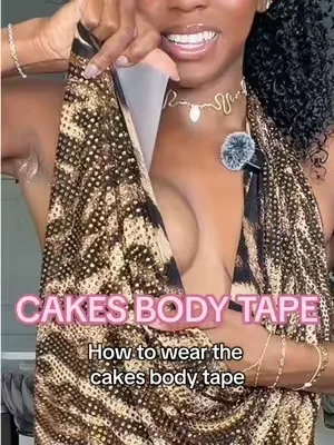 How to wear the cakes body tape #cakesbodytape #cakesbody #dealsforyoudays 