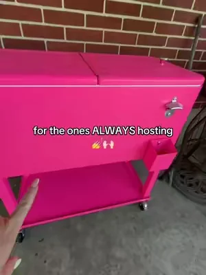 I know it’s bougie but I’m bougie so it’s fine 💅 #cooler #icechest #dealsforyoudays #bbqseason #rollingcooler 