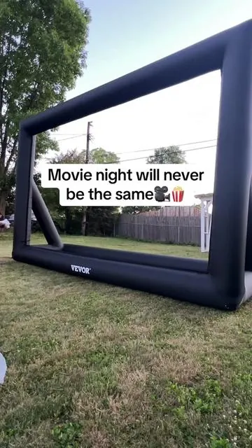 This is HUGE.. the whole family can enjoy movie night outside! #movienight #dealsforyoudays #projectorscreen #summernights #FamilyFun 