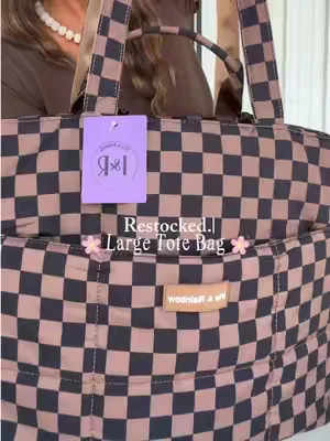 Easy carry & clean ✨ Let this bag do all the heavy lifting 🙌🏼 @Rainbow Boutique LLC #totebag #laptopbag #busymomlife #teachers 