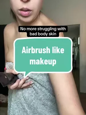 I used to be so embarrassed of any acne, scarring, bruises, etc but I feel so much more confident when I put this on #dealsforyoudays #summerwins #bodymakeup #airbrush #westmorebeautysuperbrandday @Westmore Beauty 
