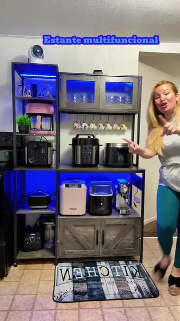 Excelente estante multifuncional que te facilita incrementar el espacio de tu cocina  #DealsForYouDays #SummerVibes #summerwins #kitchenrackorganizer #kitchenrack 
