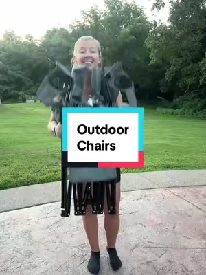 This is my new favorite chair! #foldingchair #campingchair #outdoorchair #tiktokshopcreatorpicks #dealsforyoudays 