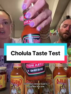 Took a page out of Sean’s and Logan’s page for this cholula taste test 🥰 #cholula #hotsauce #tastetest #spicy #foryou 