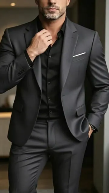 Dress sharp. Move free. This suit doesn’t slow you down. #suit #menssuit #businessfashion #maturemen #tallandslimlook 
