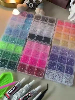 The wisest decision I have ever made was to buy a set of shiny decoration toolkits! #diyrhinestone #CraftTok #BlingBling #summerVibes #dealsforyoudays 