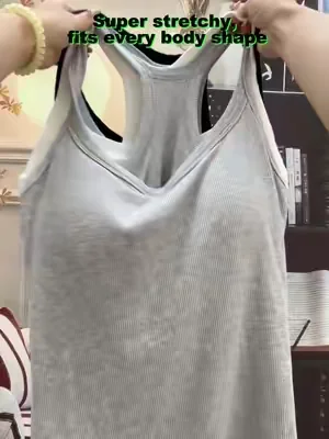 Long torso-approved ribbed tank you need. #tiktokshop #fashion #tiktokshopstockup #nowirebra #Dealsforyoudays 