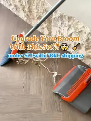 Don't go to the big supermarket to buy those expensive and difficult brooms. This broom is cheap and free shipping.#fyp #broomanddustpan #dealsforyoudays #broomset #SummerWins
