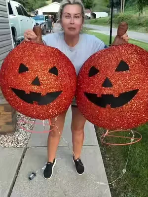 Giant Lighted Pumkins are selling fast! @Best Choice Products, Inc. #DealsForYouDays #tiktokshopcreatorpicks #halloweendecor #falldecor #halloween 