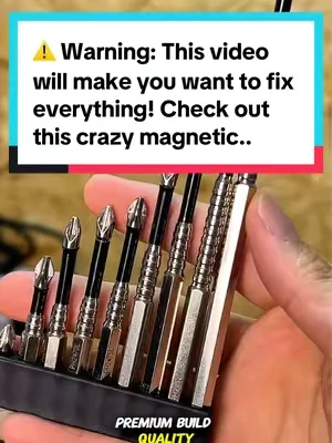 ⚠️ Warning: This video will make you want to fix everything! Check out this crazy magnetic, anti-slip bit set. Every length you need, majorly discounted + FREE shipping today! 🚨#drillbits #impact #toolloversmusthave #powertools #efficiency 