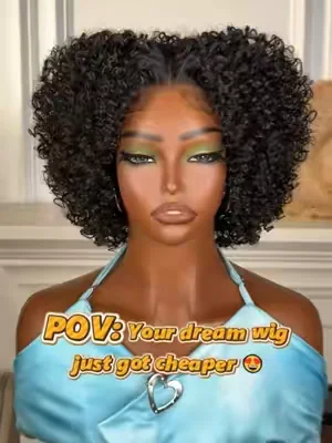 Affordable, messy curls ! Great summer vibe, easy for back to school.@Frodio Hair #frodiohair#gluelesswig #wearandgo#curlyhair#summerwig #wig #frodiohair #fyp