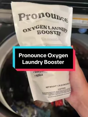 Pronounce nontoxic oxygen laundry booster @Pronounce #nontoxicliving #laundryhack #oxygenboost #laundryday #laundrypowder 
