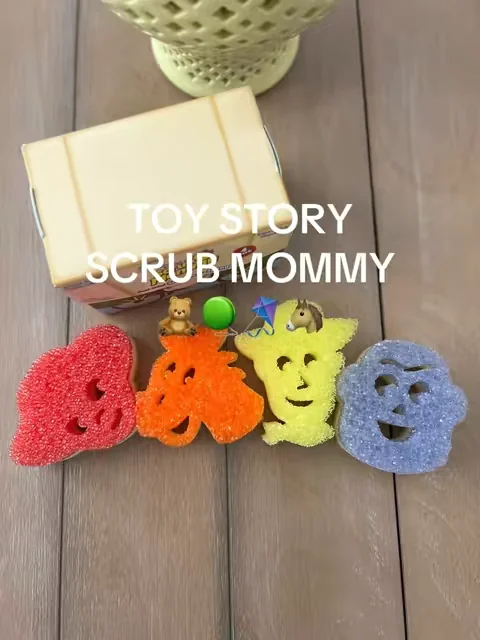 Okay, I did not expect a sponge to do this, but my kids actually wanted to help me clean. The second they saw these Toy Story Scrub Mommies, they were fighting over who got to wash what. We ended up laughing, cleaning the kitchen together, and honestly making memories over something as simple as dishes. #scrubmommy #scrubdaddy #toystory #scrubber #sponge 