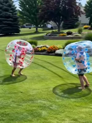 Well that was a lot of fun! #bumperballs #Summer #vevor #familyfun #outsidefun 