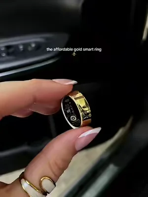 girl, don’t spend hundreds on a smart ring when this ring tracks your cycle, sleep, stress, steps, calories and heart rate AND has no monthly subscription @Hitienx Smart Ring Store #smartring #fitnessring 