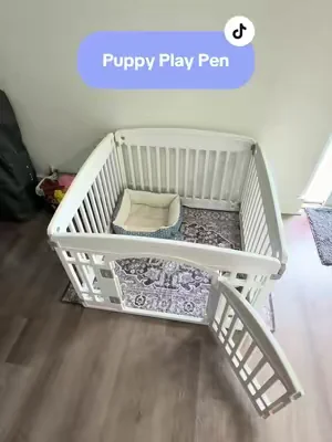 Replying to @cuatro hijos The puppy playpen every pet parent needs 🐶✨ Safe, spacious, and easy to set up—giving your pup a place to play while you get things done. A win for both you and your furry friend! 🐾 #PuppyPlaypen #PetEssentials #DogMomLife #DealsForYouDays #summerwins 