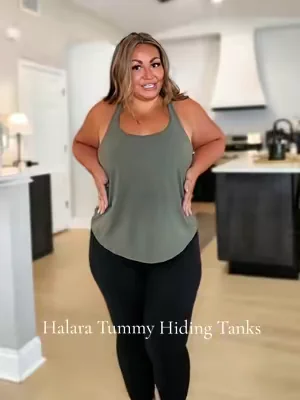 LOVE the tummy hiding design 🤌🏻 @Halara_official  #halara #activeinhalara #builtinbra #activewear #tiktokshopcreatorpicks 