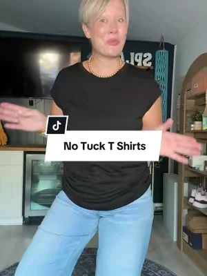 Who wants to tuck and retuck all day? These cap sleeve Tshirts self blouse so not only are they figure flattering…you don’t have to worry about tucking them all day.  #tiktokshopcreatorpicks #dealsforyoudays #midsizefashion #over50style #summertops 