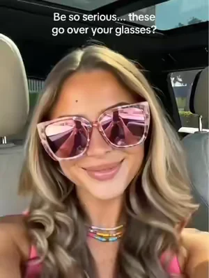 These fit-over sunglasses might be the smartest thing I've bought lately.#fitoversunglasses #glassesgirl #viralfinds #sunglasses #SummerWins 