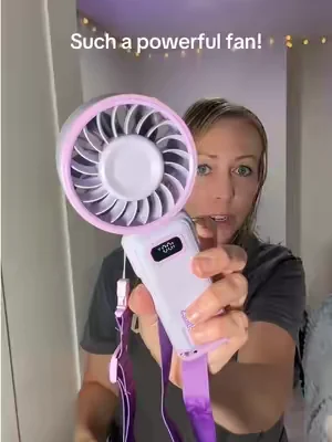 This portable fan is surprisingly powerful for its size! 
