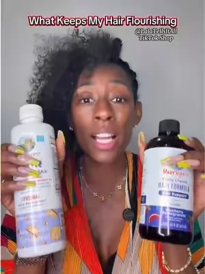 The best thing I've done for my hair is add hair vitamins to my daily routine. #maryruthsorganics #hairgrowth #naturalhair #longhair #dealsforyoudays 