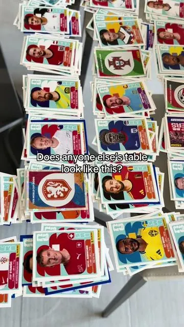 Tag your friend who’s table looks like this at the moment😂⚽️ #fifaworldcup2026 #paninialbum2026 #worldcup2026 