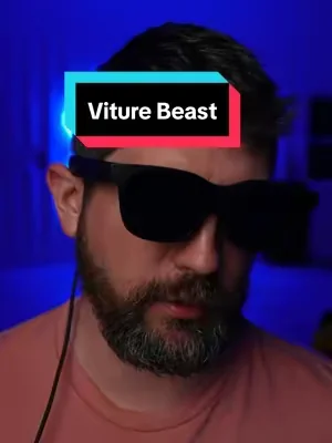 VITURE Beast XR glasses bring a massive virtual display experience wherever you go, making gaming, movies, work, and travel more immersive without carrying a large monitor. Featuring high-resolution visuals, a lightweight design, and USB-C connectivity, they're built for portable entertainment and productivity on the go. #XRGlasses #ARGlasses #VITURE #WearableTech #mobilegaming 