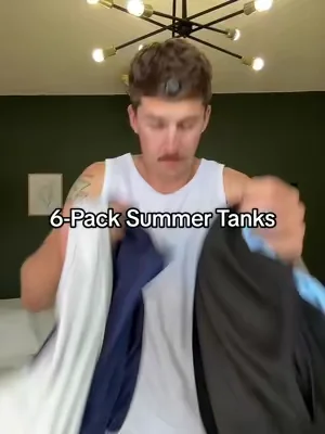 Since when did we get 6-packs!?😳 #tanktops #athleticwear #summerfits #menstyle #dealsforyoudays 