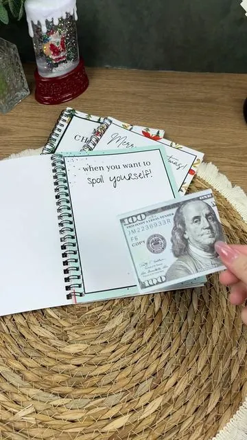 The description says it’s 12 pages but as you can see, it’s well more than 12 pages which is great cause you can customize it to however you want. It’s just a fun and cute way to give out gift cards. #giftcardholder #giftcardbook #GiftCardIdea #CreativeGift #CustomizableGift