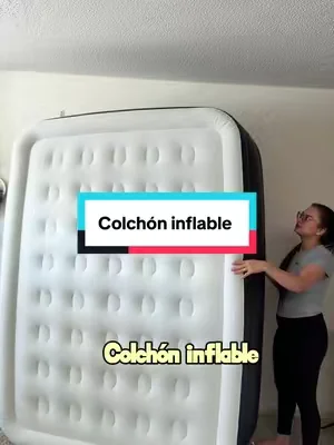 Colchón de aire inflable con Bomba de alta capacidad incorporada, doble altura, fondo antideslizante, capacidad de peso de 660 libras, comodidad portatil para el hogar, camping #dealsforyoudays #summerwins #colchoninflable #airmattress #parati