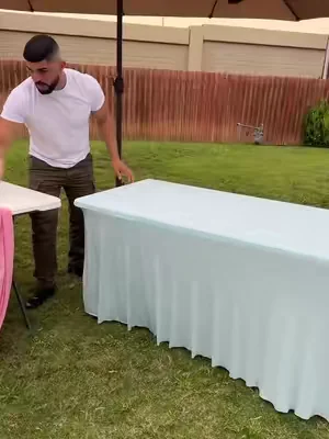 Paquete de 4 manteles rectangulares de licra elástica #tablecover #SummerWins #DealsForYouDays   #tiktokshopcreatorpick