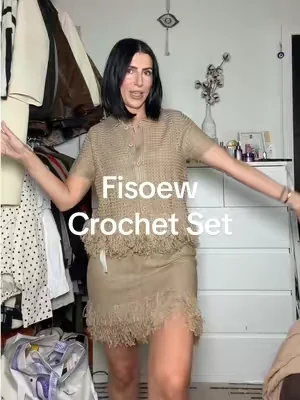 So chic 🤎 @Fisoew Clothing Co. #matchingset #crochetset #SummerVibes #dealsforyoudays 