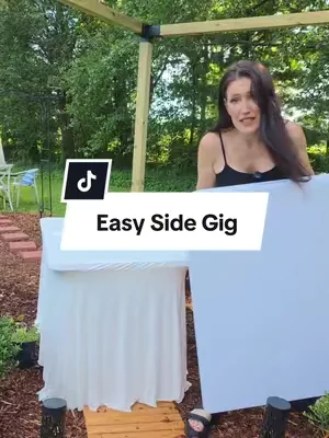 easy Side Gig idea! save money and make money! #sidegig #dealsforyoudays #falldealsforyou #tiktokshopblackfriday #foldingtable 