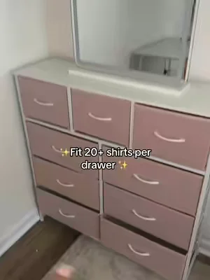 Easy to put together and affordable #fabricdresser #dresserorganization 