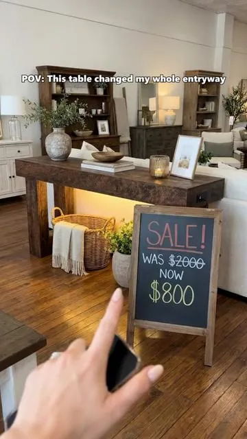 My entryway needed this exact table #furniture #decor #homedecor #livingroom 
