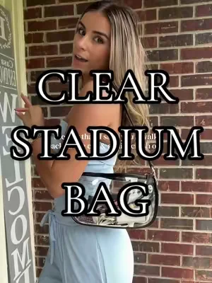 I don’t play about my bags #clearbag #stadiumbag #clearbagpolicy #clearbagstadiumapproved  