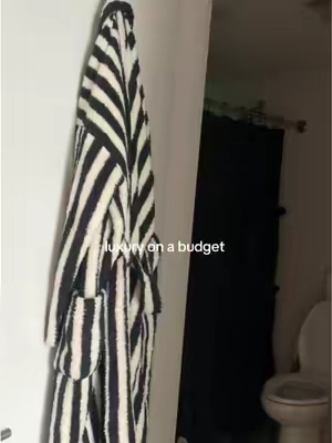 The cutest striped robe  #robe #lux #bath #pinterest #selfcareroutine 