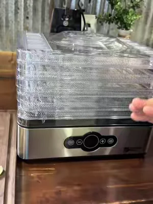 Skip the expensive snacks and make your own jerky, dried fruit, herbs, and dog treats right at home. The Magic Mill MFD-5000 features 5 stainless steel trays, adjustable temperature control, and a digital timer for perfectly dried foods every time. Healthy snacks have never been this easy. #dehydrated #dehydrator #kitchenessentials #DealsForYouDays #tiktokshopcreatorpicks 