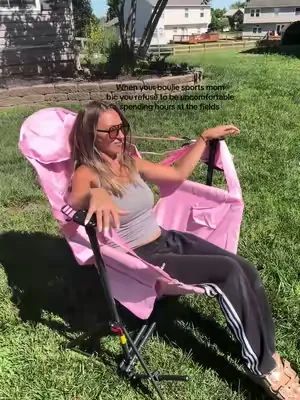 Sit up, recline, lay back, swing, sit cross cross. I love my boujie hammock chair 🤌 #sportsmom  #largefamily  #tournamentweekend 