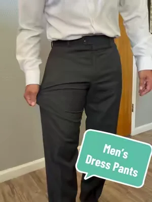 Alimens&Gentle Men’s Stretch Dress Pants #dresspants #stretchypants #pantsformen 