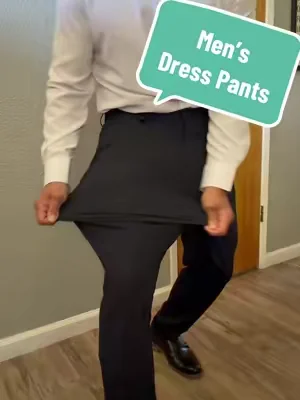 Alimens&Gentle Men’s Stretch Dress Pants #dresspants #stretchypants #pantsformen #mensclothes 