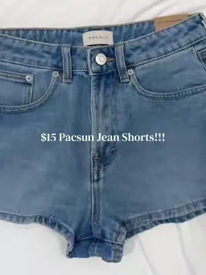 AND with free shipping??!!! YES PLS🙌 #pacsun #pacsundenim #denimshorts #jeanshorts #tiktokshopcreatorpicks 