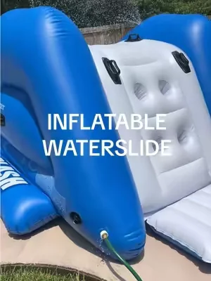 If your kids are already saying they’re bored this summer, listen to this…We put up this inflatable water slide, and suddenly my backyard became the place to be. No packing bags, no driving anywhere, no standing in long lines. Just hours of running, sliding, laughing, and burning off all that summer energy. Honestly, it’s been one of the best things we’ve added for summer break. #waterslide #waterslides #pooldays #inflatable #dealsforyoudays 