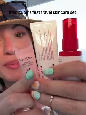 Skincare for on the go #TikTokShopCreatorPicks #medicube #travel #sunscreen #skincare @medicube US Store Individual results may vary. Prices, sales, and promotions mentioned in this video were accurate at the time of posting and may change or expire without notice. Please check the product listing on TikTok Shop for the most current pricing and availability. This product is not intended to diagnose, treat, cure, or prevent any disease. Statements in this video are for general wellness and informational purposes only. Results may vary. Always consult your healthcare provider before starting any new supplement or regimen.