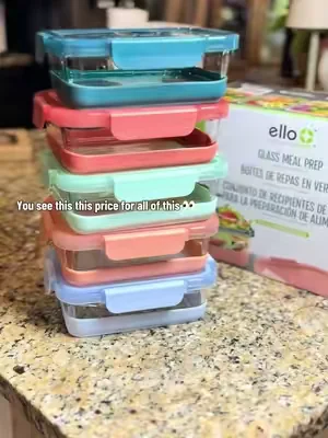@Ello Products love this meal prep glass containers #creatorsearchinsights #tiktokshopcreatorpicks 
